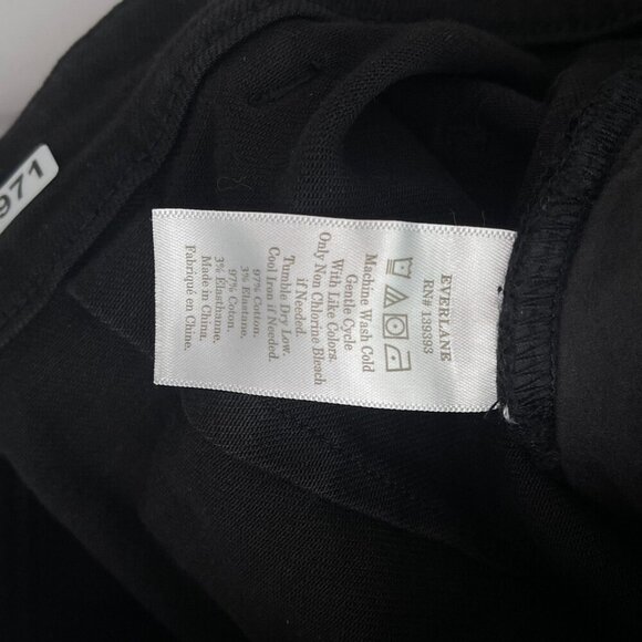 Everlane High-Waist Straight Baggy Wide-Leg  Jeans Stretch Black Denim Women 2 - Picture 7 of 12